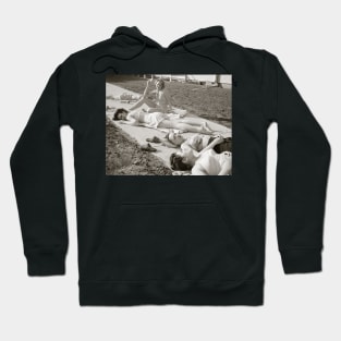 Girls Sunbathing, 1943. Vintage Photo Hoodie